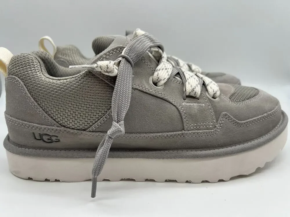 UGG Lo Lowmel Gray Suede Shoes 1169493 Men's Size 10 New